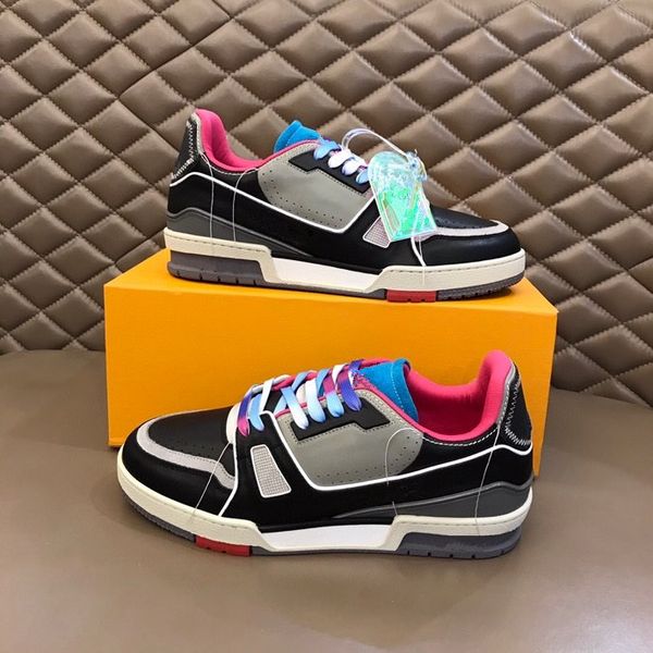 

new sneakers spanish designer sports shoes women men fashion casual shoes comfortable nonslip soles cowhide size39-44 rd1012, Black