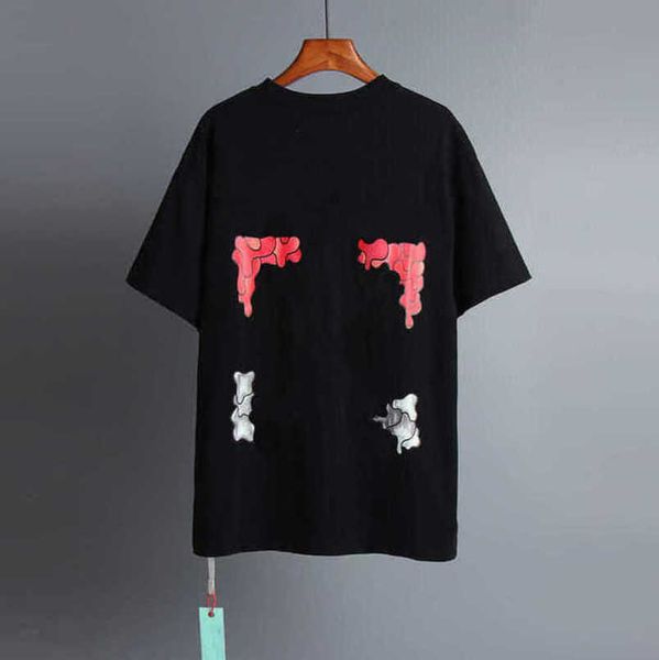 

fashion men's t shirt luxury brand designer white black t-shirts back arrow x printd man women eur size tees loose t-shirt hip hop sho