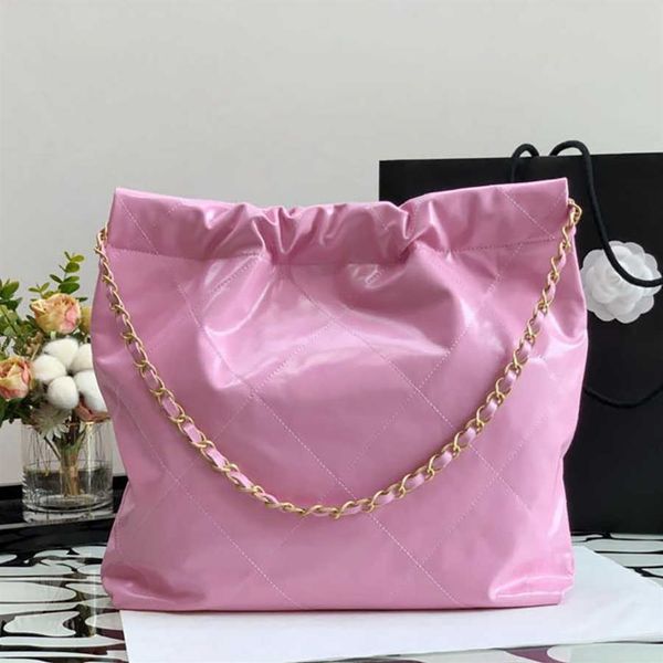 

9a original quality new style 22 bag tote designers women handbags as3260 designer shoulder handbag 35cm shiny calfskin garbage ba177j