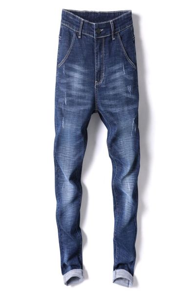 

men039s jeans 2021 cotton men denim trousers soft mens pants spring autumn jean fashion large big8427718, Blue