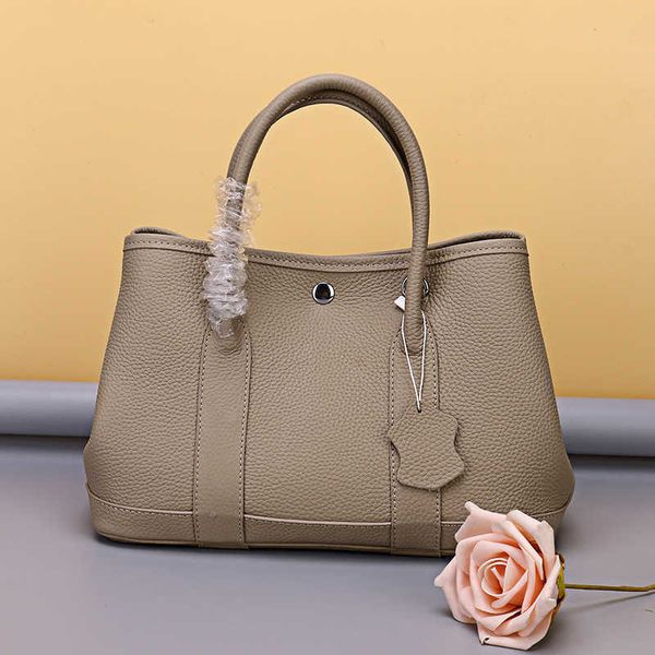 

pattern classic garden party tote lychee bag new women's fashion genuine leather high sense crossbodywwbg mi7u