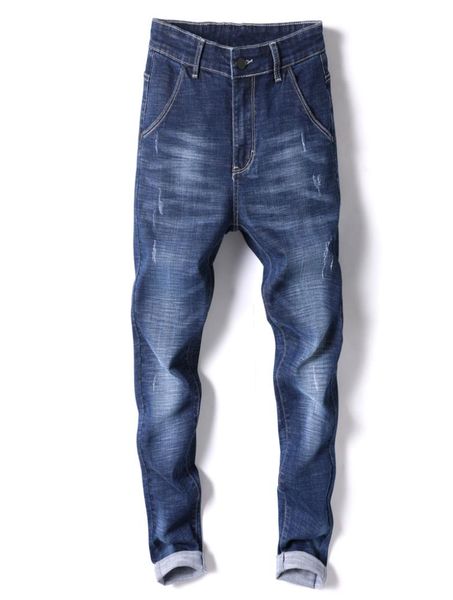 

men039s jeans 2021 cotton men denim trousers soft mens pants spring autumn jean fashion large big7904553, Blue