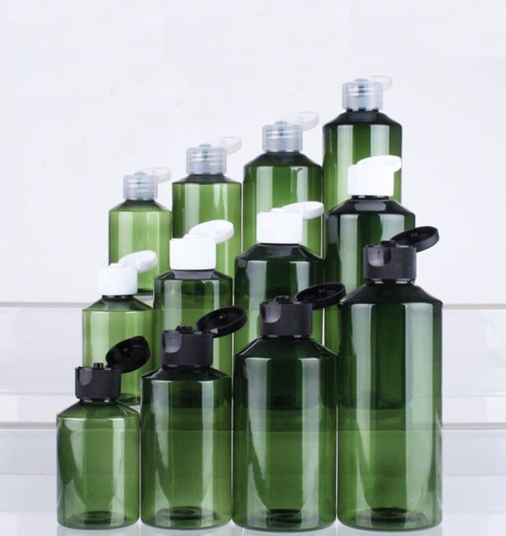50 x 50ml 100ml 150ml 200ml green empty shoulder slope pet plastic cream skin care bottles for shampoo cosmetic container6745041