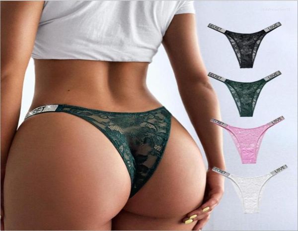 

women039s panties 2023 women thong letter love rhine lingerie lowwaist female lace gstring breathable underwear bri4574027, Black;pink