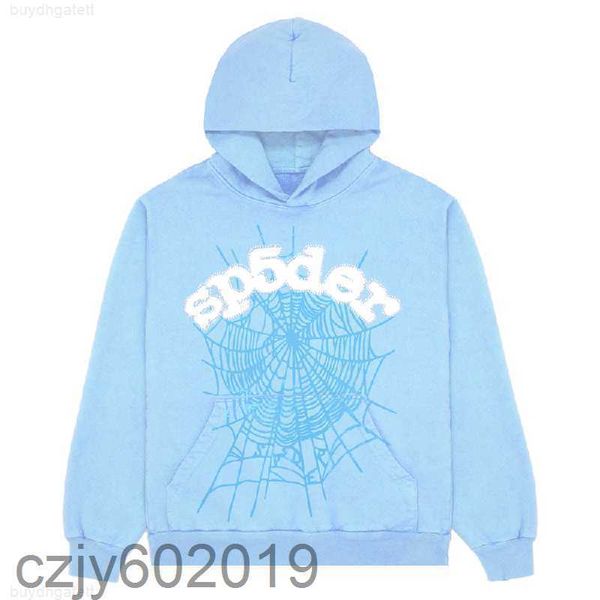 

men's hoodies sweatshirts sky blue spder men women hip hop young thug spider world wide print pullover rnuw61kp, Black