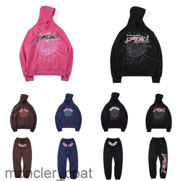 

spider hoodies designer mens pullover red sp5der young thug angel men womens hoodie embroidered web sweatshirt joggers us size smlsxpd, Black