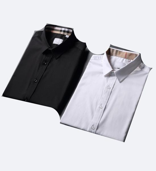 

2021 designers mens dress business fashion casual shirt brands men spring slim fit shirts chemises de marque pour hommes m3xlmen1796571, White;black