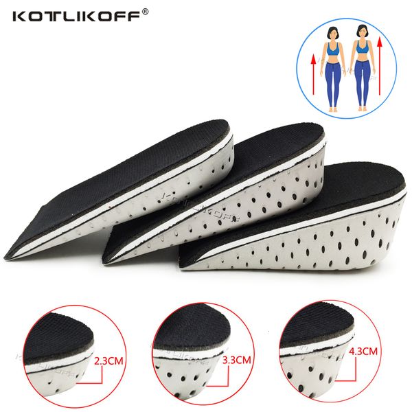 

shoe parts accessories kotlikoff height increase insoles breathable half insole heighten heel insert sports shoes pad cushion 23cm43cm up 23, White;pink