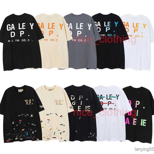 

designer of galleries tees depts t shirts luxury fashion t shirts mens womens tees brand short sleeve hip hop streetwear clothing clothes, White;black