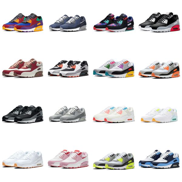 

90 running shoes men sneakers 90s women chaussures solar flare pn dust safety orange sail unc outdoor sport mens trainers 36-45 og 90 casual