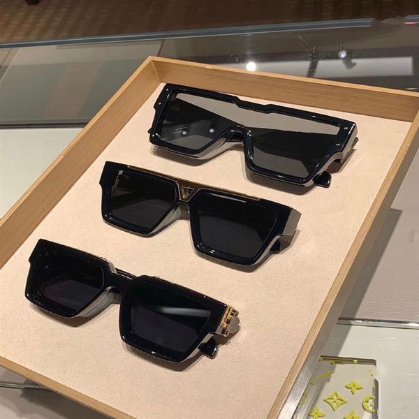 

millionaire 1502w sunglasses for men and women square full frame vintage 1551 shiny gold good sell plated 97f, White;black