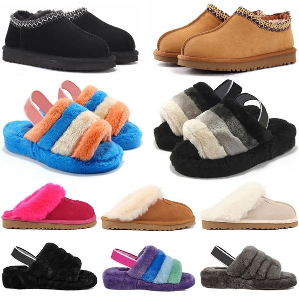 

2023 australia designer shoes fur slippers womens slides sandals women winter snow shoes classic mini ankle black chestnut pink sandal sneak