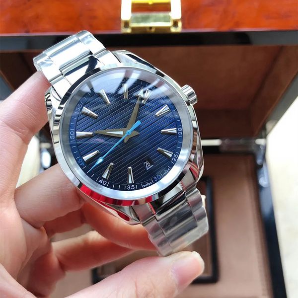 

u1 aaa sea automatic mens watches aqua 8900 terra watch mechanical movement sapphire glass diver wristwatch transparent back swimming waterp, Slivery;brown