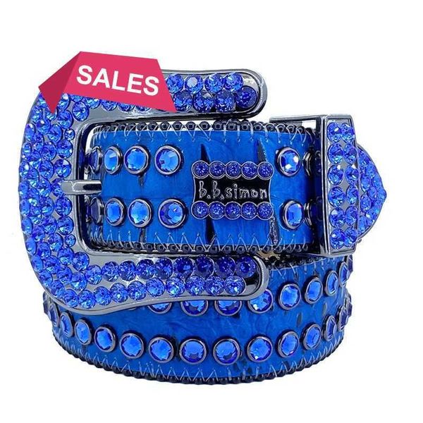 

22023 Men Women Bb Simon Belt Luxury Designer Belt Retro Needle Buckle BeltS 20 Color Crysg