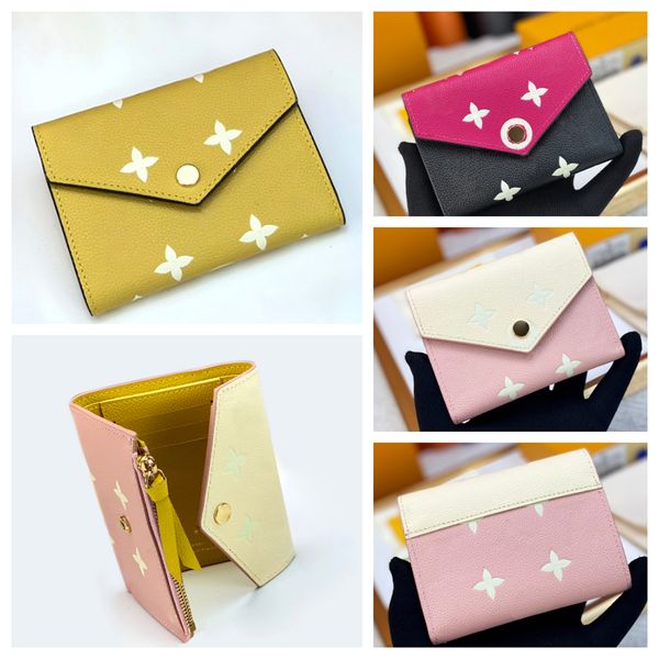 

fashion women's designer wallets cards holder trifold wallet womens coin purse multi card slot clip purse lychee texture leather wallet, Red;black