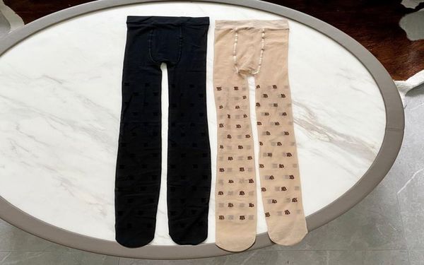 

designer mesh tight sock for women fashion brands letter printed night club tights socks slim party stockings black beige pan7058799, Black;white