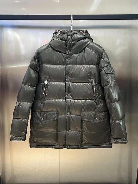 

2024 designer mens monclair down jacket double zipper luxurys france men s downs coat fashion brand outerwear 001 size1-5, Black
