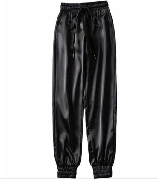 

new fashion womens ladies high waist trousers fitness slim pants joggers gym sweatpants pencil pants9181417, Black;white