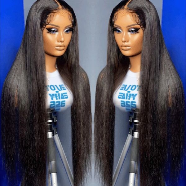 

30 36 Inch Brazilian Bone Straight Lace Front Human Hair Wigs Straight Human Hair Lace Frontal Wig for Black Women Pre Plucked