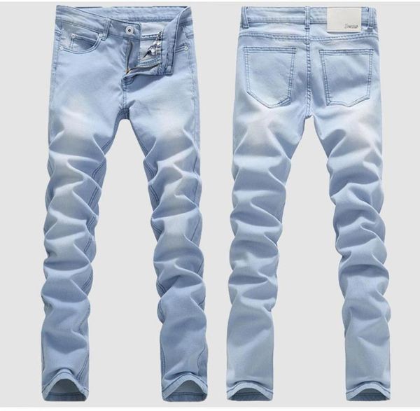 

men039s jeans stretch sky blue fashion business casual man trousers slim comfortable men pantsmen039s8424999