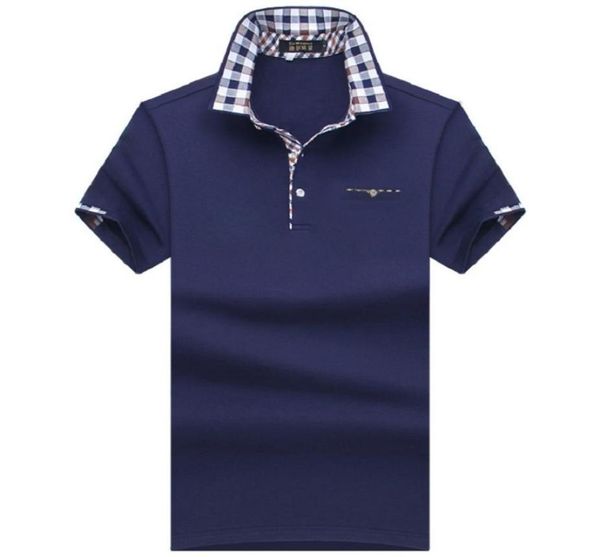 

2018 polo men shirt mens short sleeve solid shirts camisa polos masculina casual cotton plus size 7xl 8xl 10xl brand tees c192591020, White;black