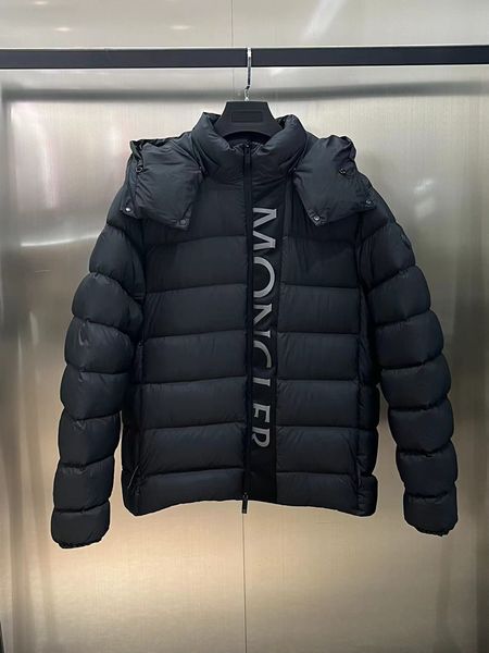 

designer mens winter down jacket parkas salzman monclair france paris luxury man hooded puffer moncl moncle monler outerwear coat clothing04, Black