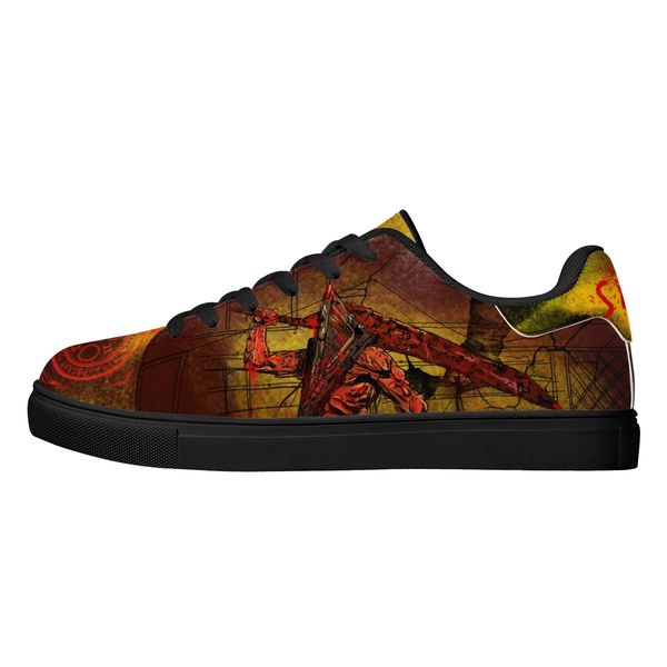 

definitely prevent men's shoes men's low versatile flat shoe men's board shoes casual shoes dark green sole with graffiti sty