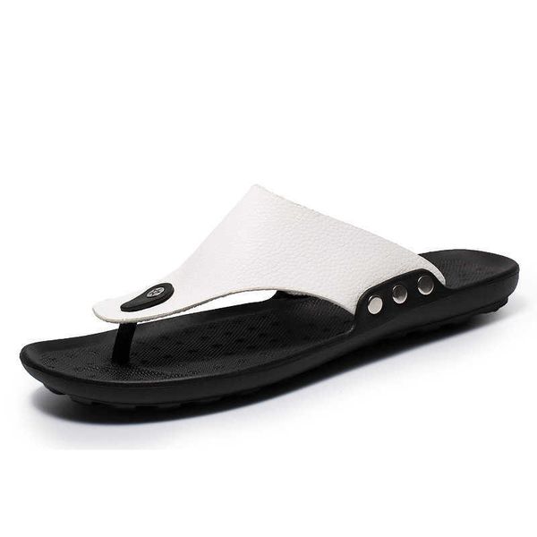 

wholesale summer slippers leather casual sandals waterproof slider sandal beach shoes sneakers flip flops mens sandals, Black
