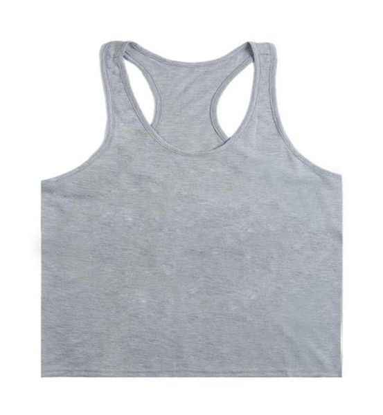 

new 2021 blank without printing gym singlets men tank bodybuilding fitness men039s gym vest stringer tank sports cloth5693231, White;black