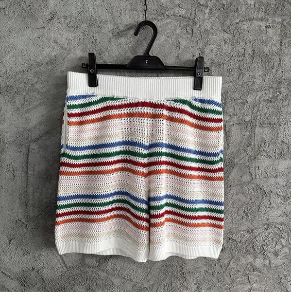 

stripes woolen shorts men women 1 quality drawstring breeches