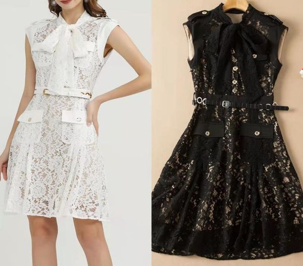 

high-quality summer temperament ice lady lace dress012343295793, Black