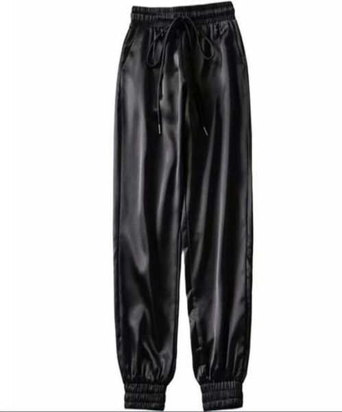

new fashion womens ladies high waist trousers fitness slim pants joggers gym sweatpants pencil pants7930440, Black;white