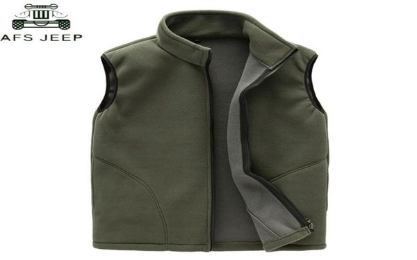 

brand 2019 casual vest men winter warm thick sleeveless jacket army mens waistcoat polar fleece vests chaleco hombre4329772, Black;white