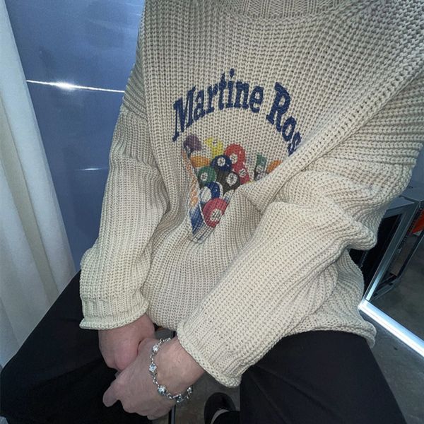 

men women casual hip hop sweater oversized printing knitted sweatshirts