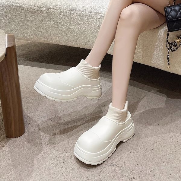 

waterproof new product snow boots designer pink women winter warm plush ankle booties non slip cotton padded outdoor shoes, Black