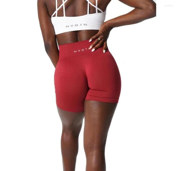 

active shorts nvgtn solid color spandex seamless women039s soft workout tights wear yoga pants high waist9804721