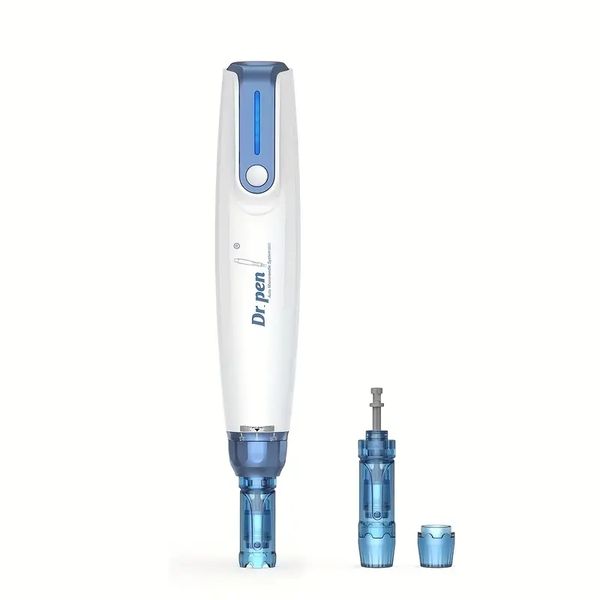 

dr. pen a9 professional microneedling pen - wireless skin care tool kit for face - painless and effective microneedling experience
