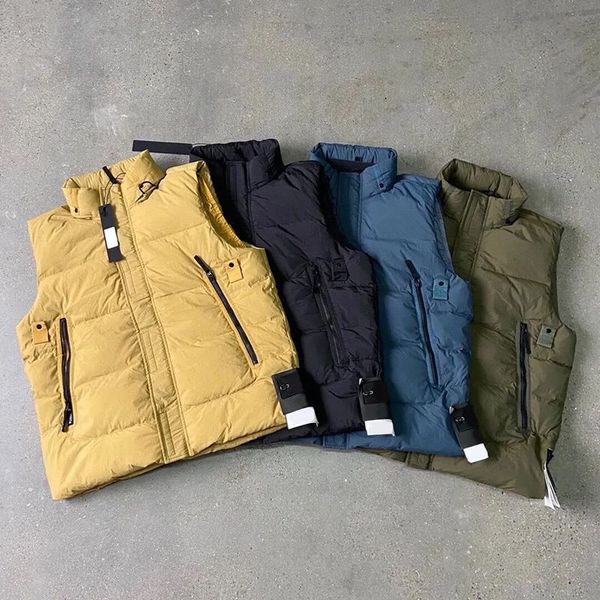 

north face vest puffer mens jackets designer brand mens vests down jacket island womens puffer vest compass badge metal nylon winter, Black;white