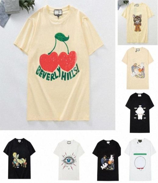 

womens mens designers t shirts tshirts fashion letter printing short sleeve cat lady tees casual clothes 21ss tshirts clothing 208594253, White
