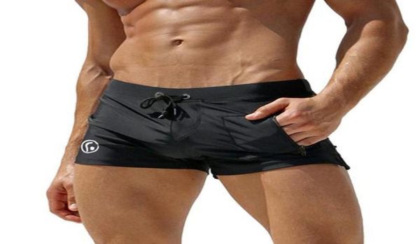 

new men039s swimwear summer beach men swimming shorts with pocket men beachwear swimsuit surfing swim shorts beautiful5886714