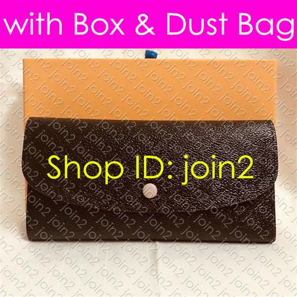 

m60697 emilie wallet designer fashion women's long canvas wallet key card holder pouch zipped coin purse pochette accessoires260l, Red;black