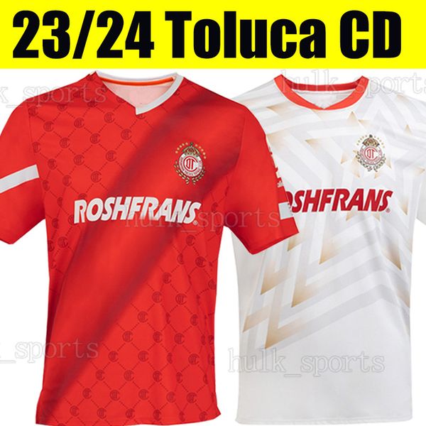 

xxxl 23/24 toluca soccer jerseys 2023 2024 meneses baeza belmonte belmonte mosquera men home away blue black football shirt, Black;yellow