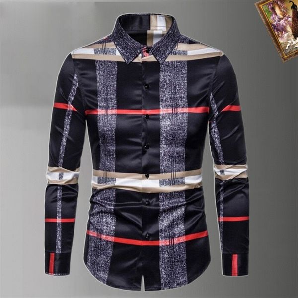 

2023 luxury designer dress shirt men's fashion association open lining men solid business casual letter long sleeve -xxxl, White;black