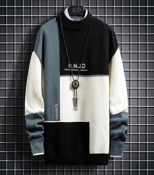 

men s sweaters men s black long sleeves autumn winter pullover knitted o neck plus oversize 5xl 2209133178365, White;black