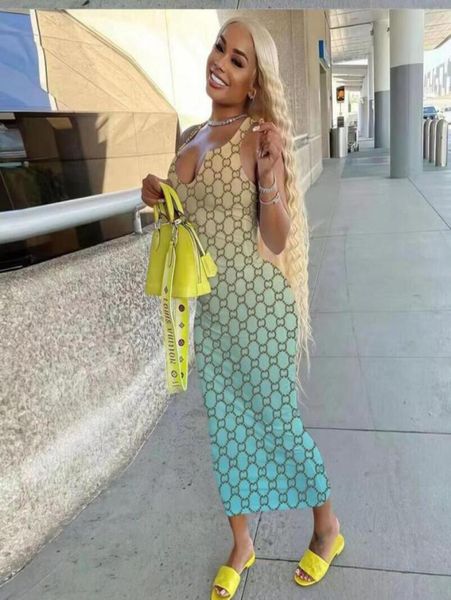 

women casual dresses v neck sleeveless new luxury ggity female loose party beach dresses1602630, Black;gray