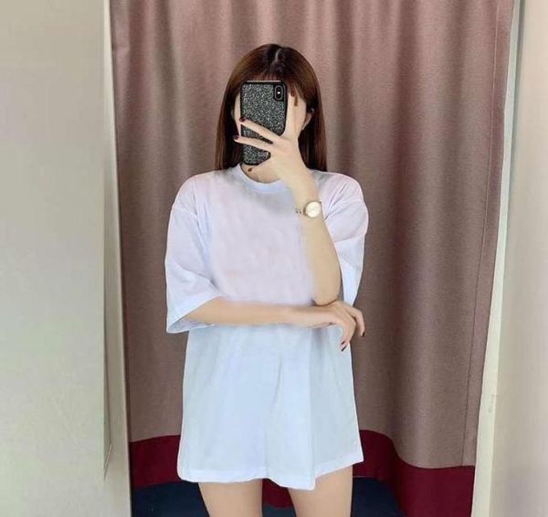 

2022 summer soft fashion womens t shirt 100 cotton man and woman short sleeve tshirts cute girl casual slim fit mens tees s1675929, White