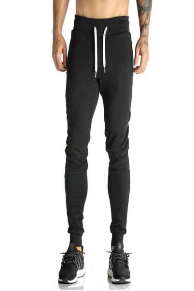 

mens sweatpants man gyms fitness bodybuilding joggers workout trousers men casual cotton pencil pants autumn winter8888705, Black