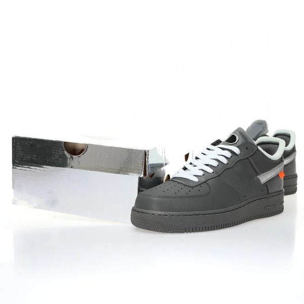 

basketball designer shoes af 1 silver black dx1419-500 casual lifestyle shoes with original box