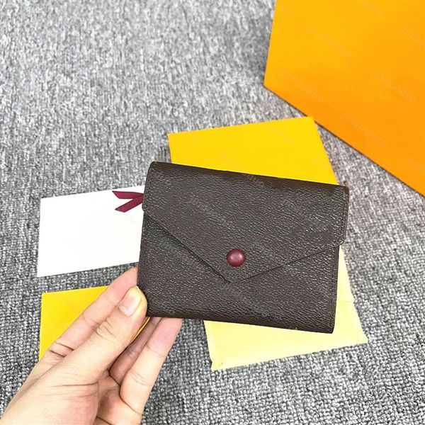 

luxurys designer genuine leather wallets purse holders coin wallet handbag card holder men women's black la288w, Red;black
