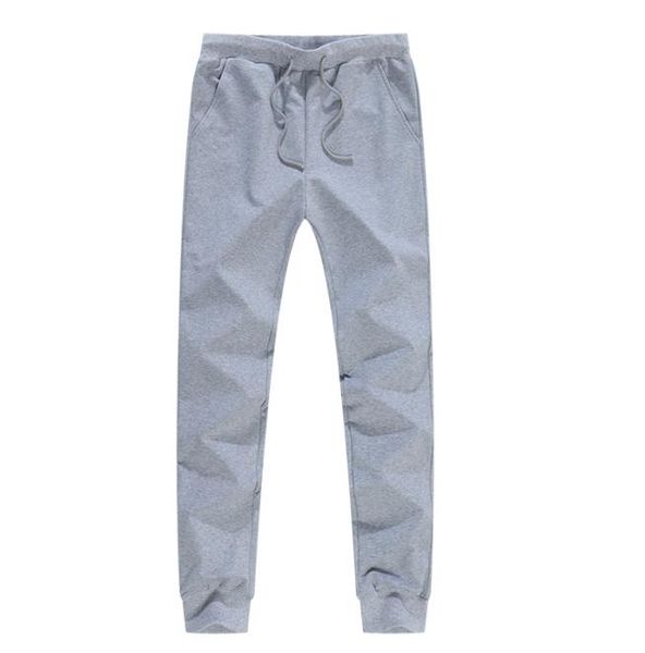 

men joggers male trousers casual pants sweatpants jogger grey casual elastic cotton gyms fitness workout pant1608838, Black